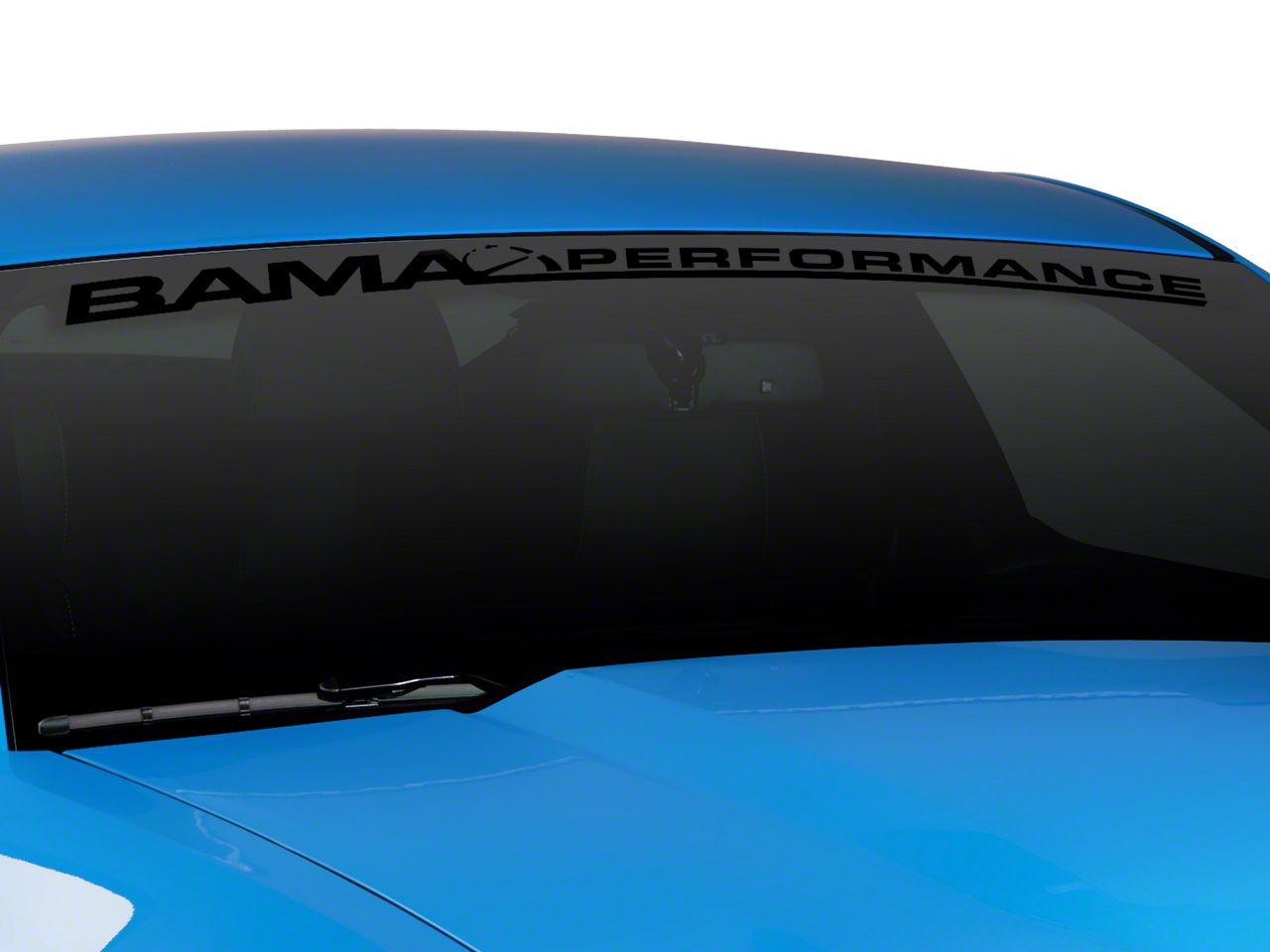 Bama Performance Windshield Banner - Black (79-14 All)