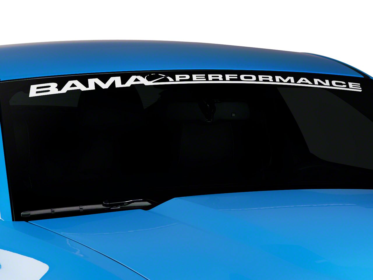 Bama Performance Windshield Banner - White (79-14 All)