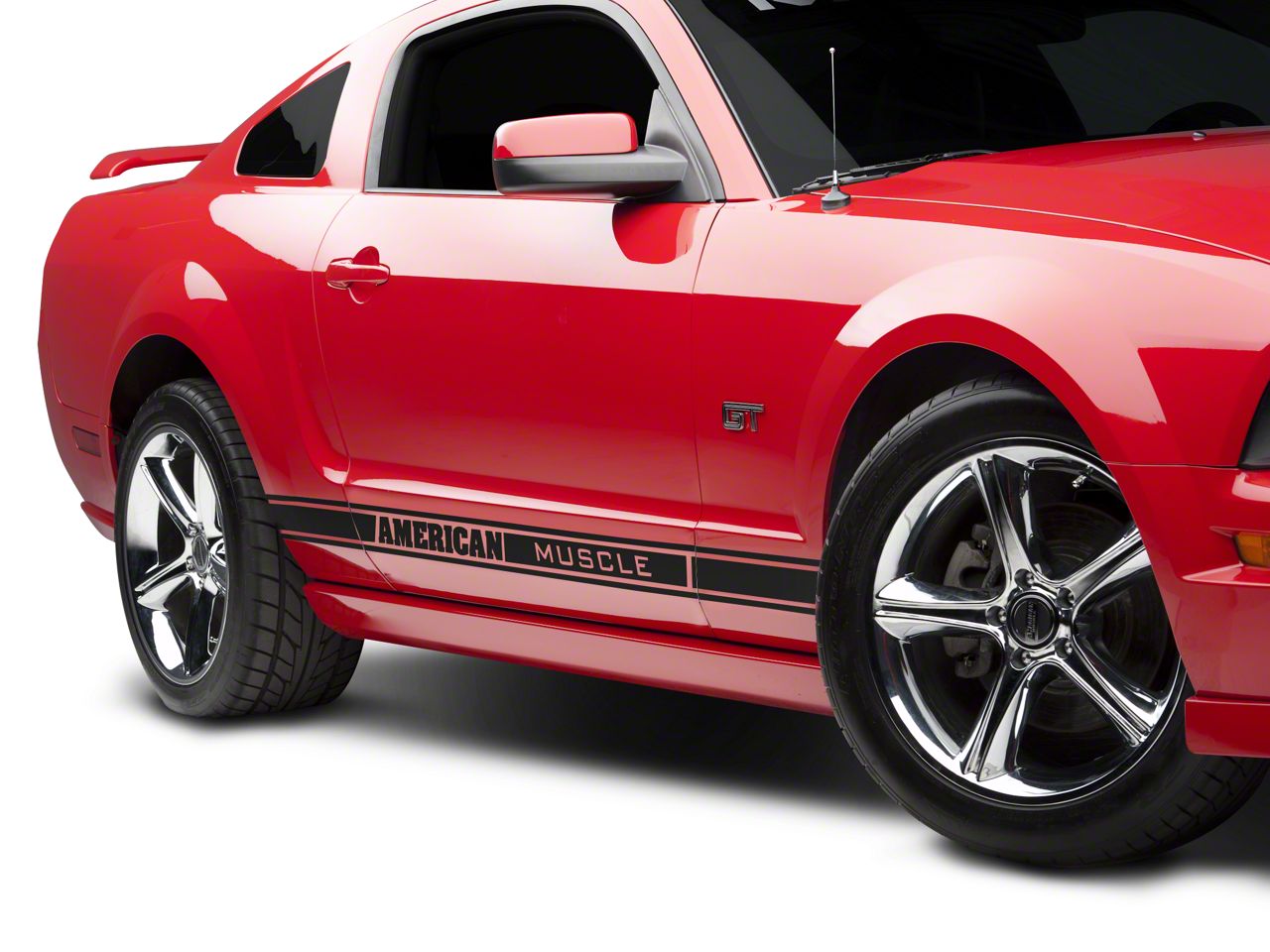 Black Rocker Stripes w/ American Muscle (79-14 All)