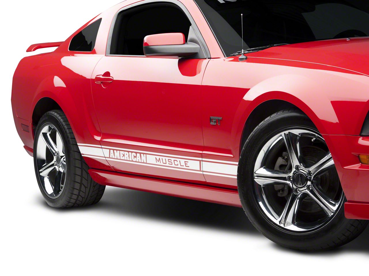 Silver Rocker Stripes w/ American Muscle (79-14 All)