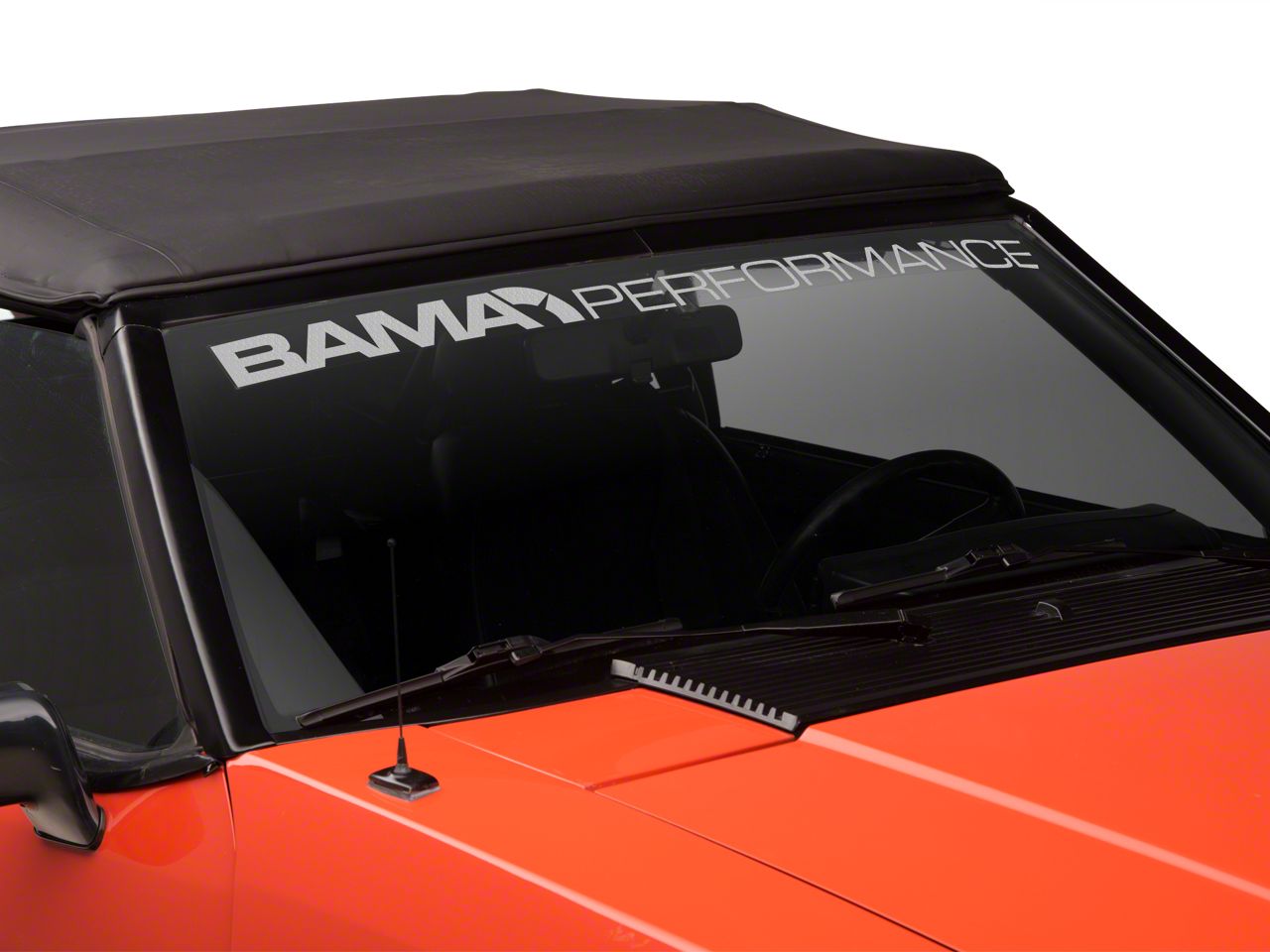 Bama Performance Windshield Banner - Frosted (79-93 All)