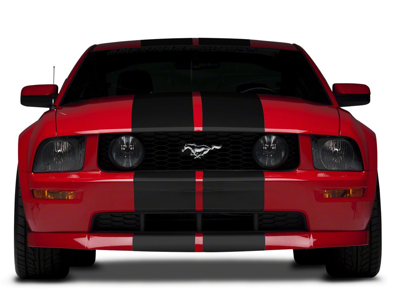 Matte Black Lemans Stripes - 12in (05-13 All)
