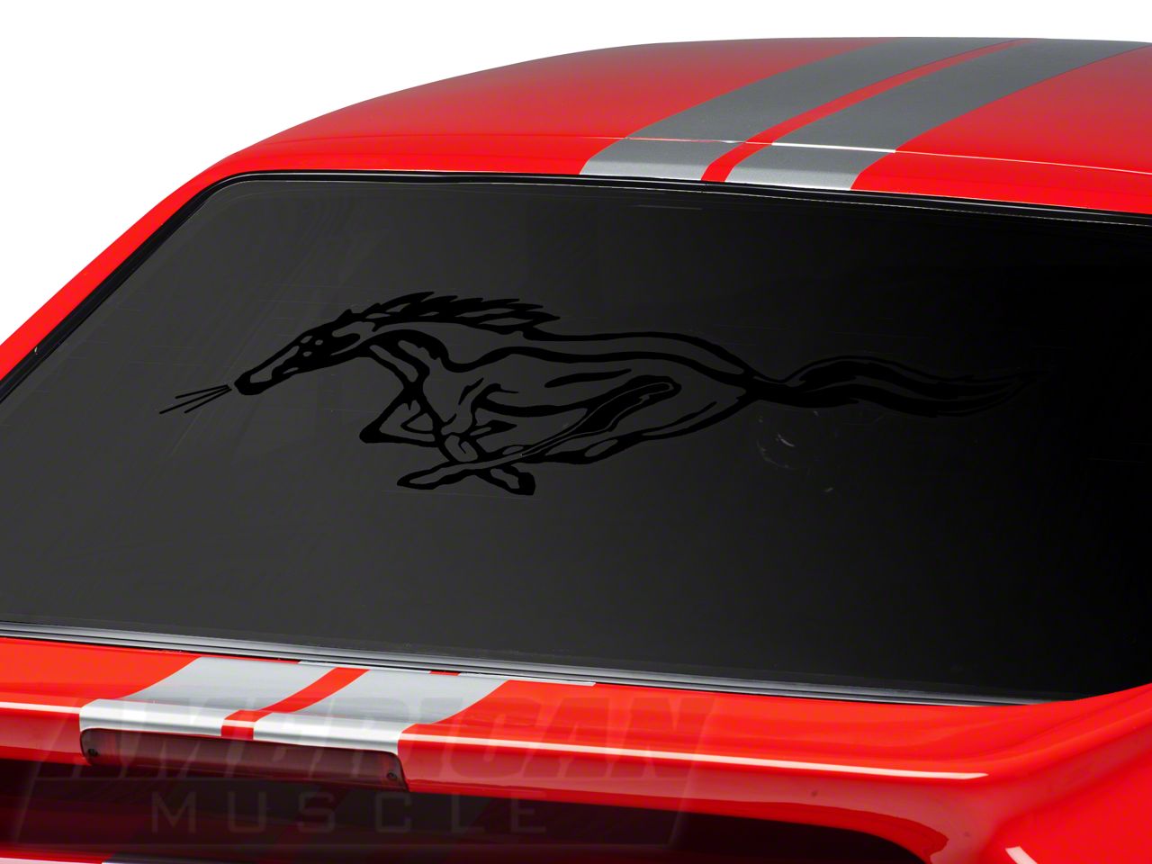 Running Pony Window Decal - Black (79-14 All)