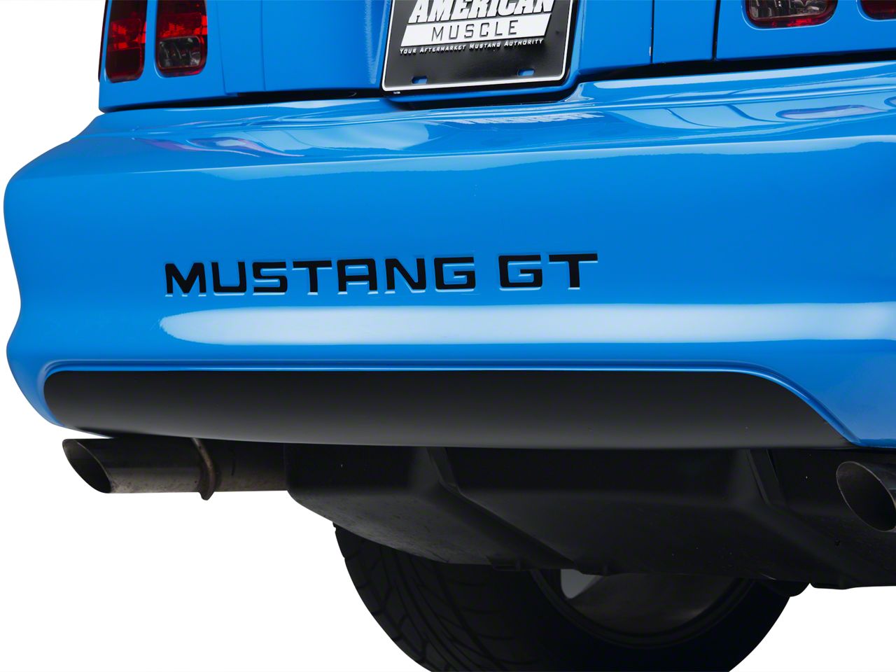 Matte Black Lower Rear Valance Decal (94-98 GT, V6, Cobra)