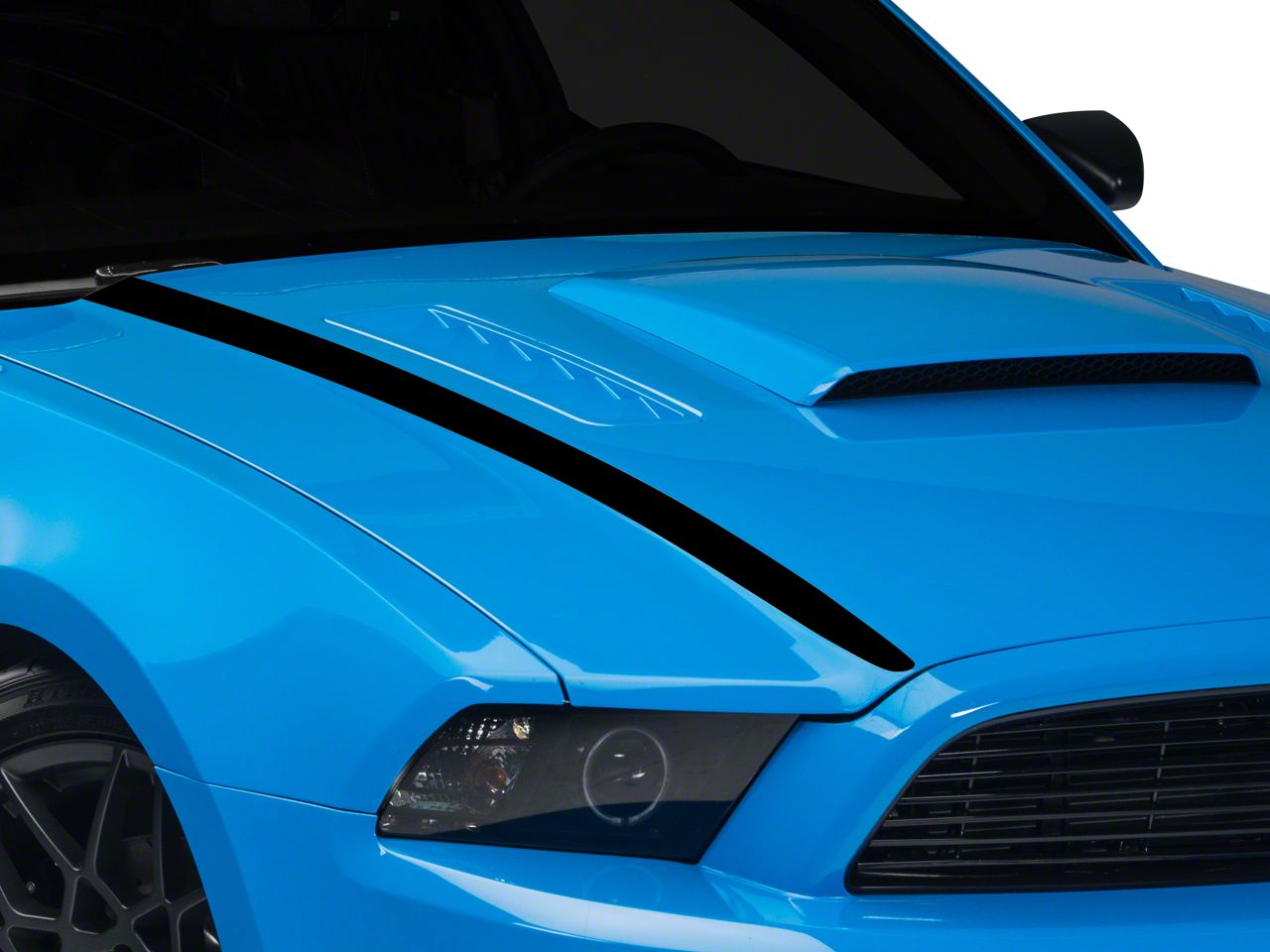 Black Hood Accent Decal (13-14 All)