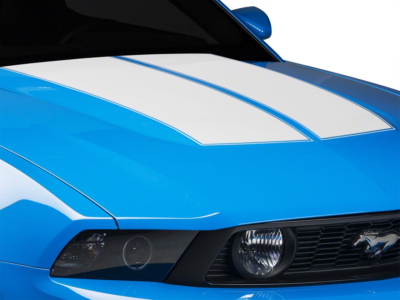 White Dual Hood Stripe (10-12 All)
