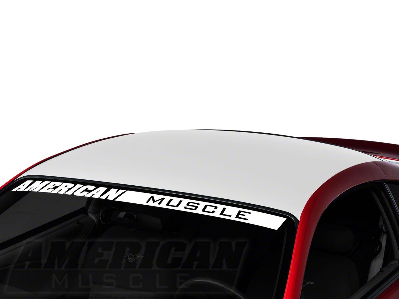 White Boss Style Roof Decal (94-04 All)