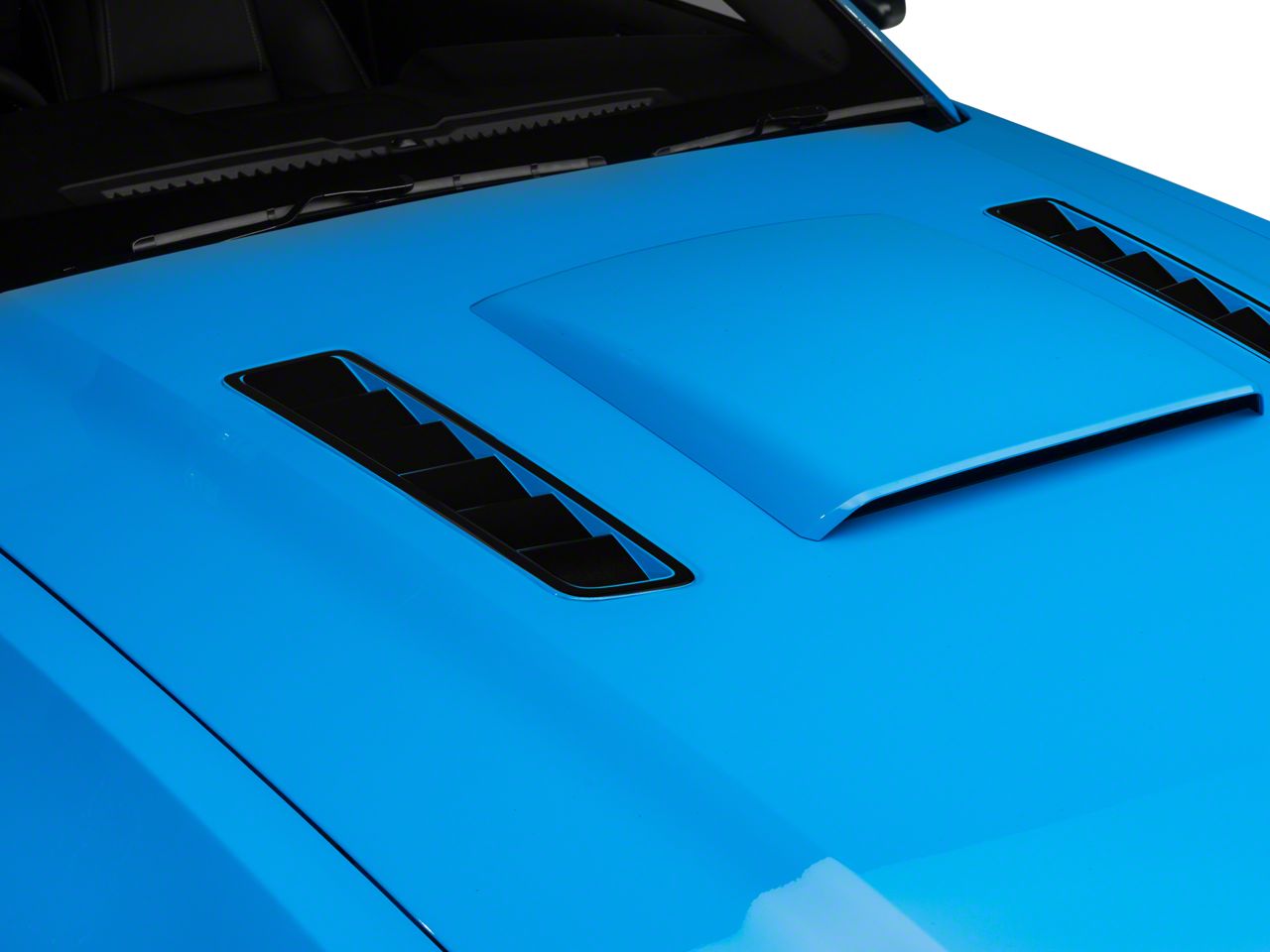 Hood Vent Accent Decal - Black (13-14 All)