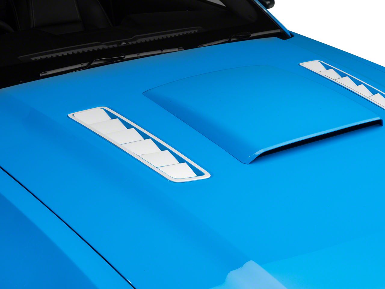 Hood Vent Accent Decal - White (13-14 All)