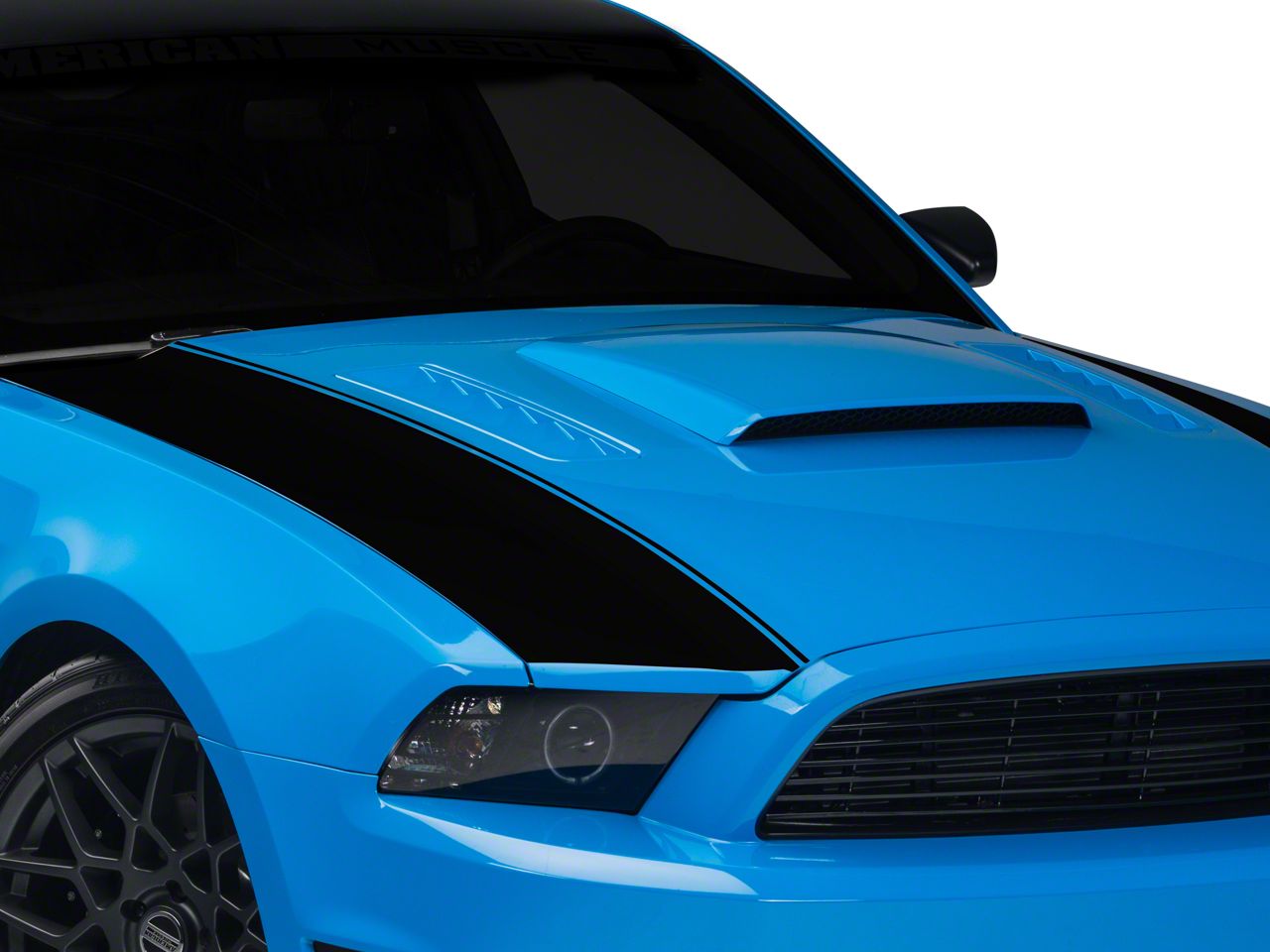 Black Outer Hood Stripes (13-14 All)