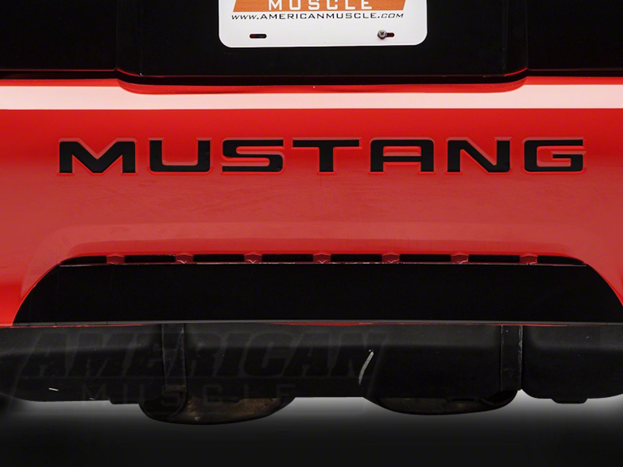 Matte Black Bumper Insert Letters (99-04 GT, V6, Mach 1; 99 Cobra)
