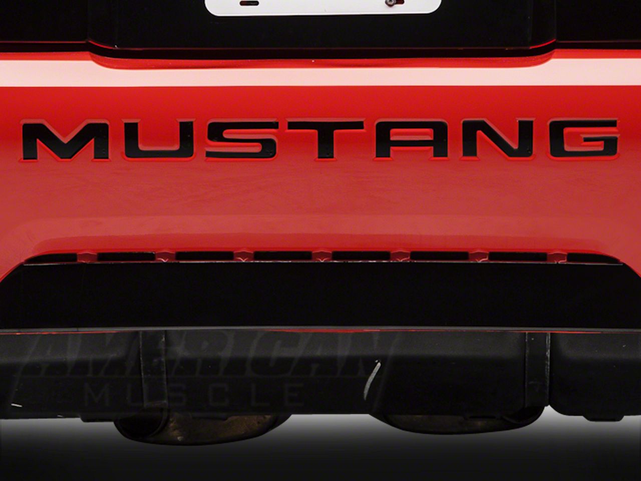 Black Vinyl Bumper Insert Letters (99-04 GT, V6, Mach 1; 99 Cobra)