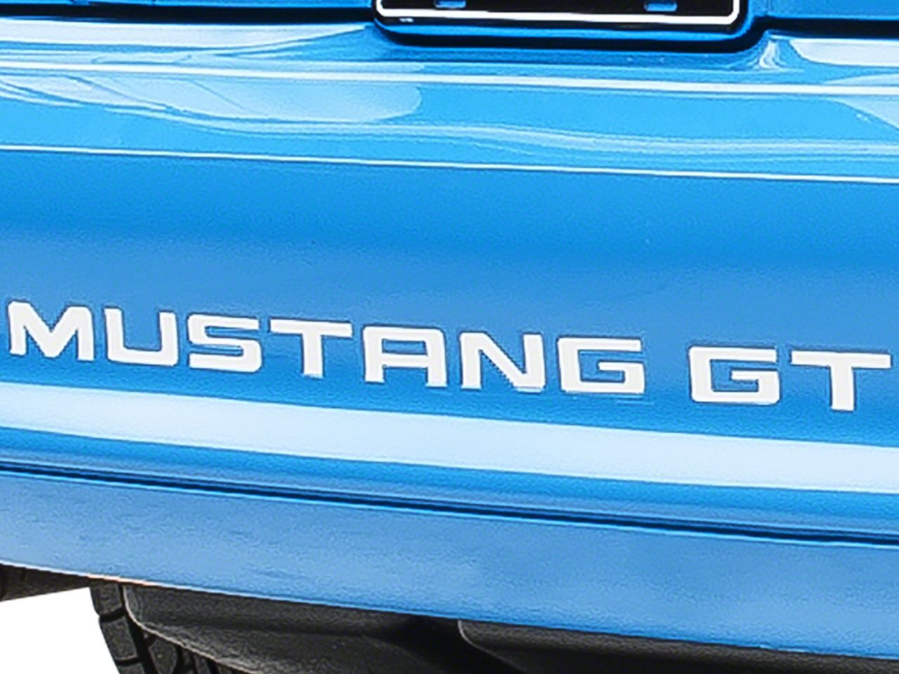 White Reflective Vinyl Bumper Insert Letters (94-98 GT, V6; 94-95 Cobra)