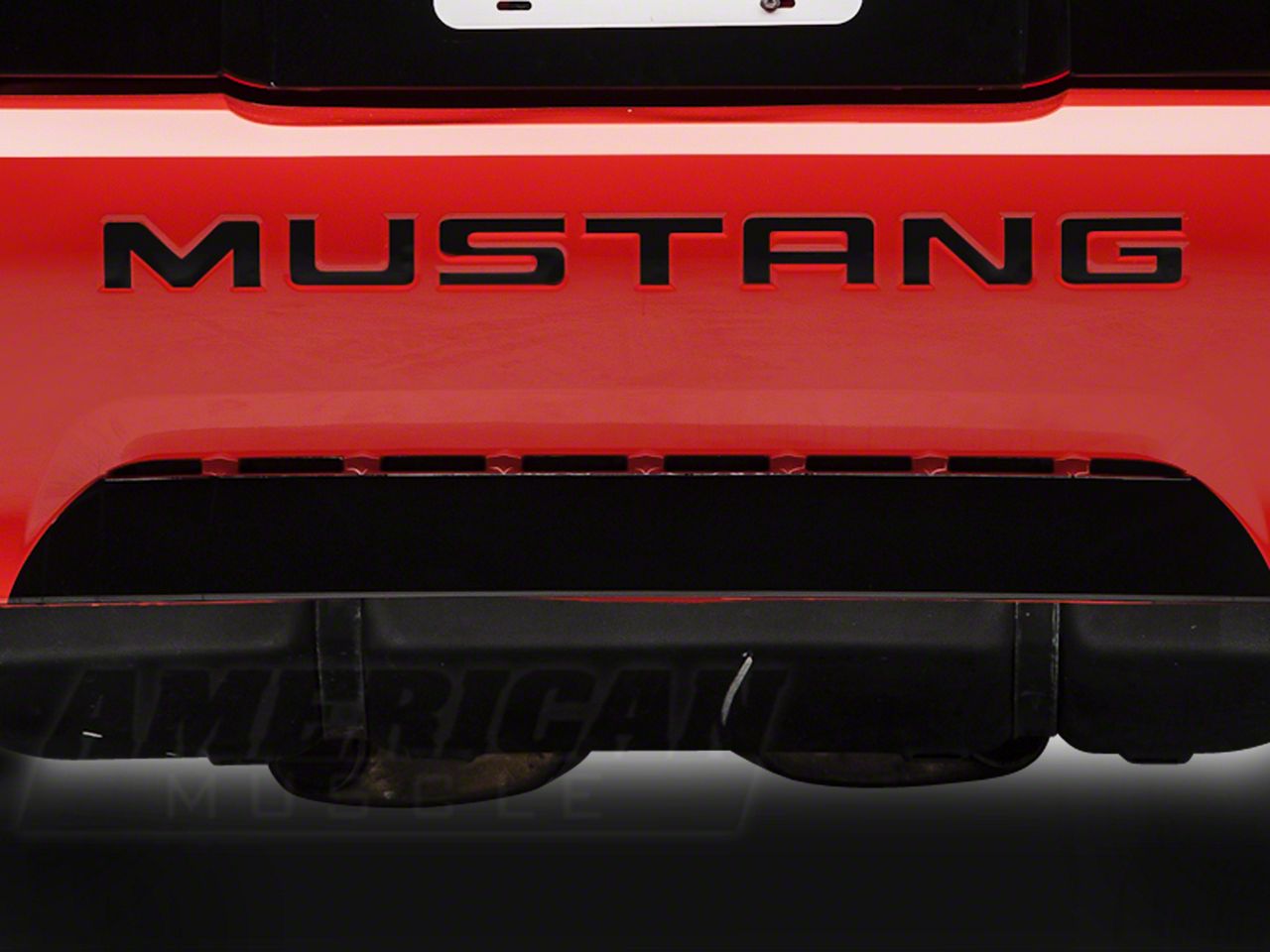 Black Reflective Vinyl Bumper Insert Letters (99-04 GT, V6, Mach 1; 99 Cobra)