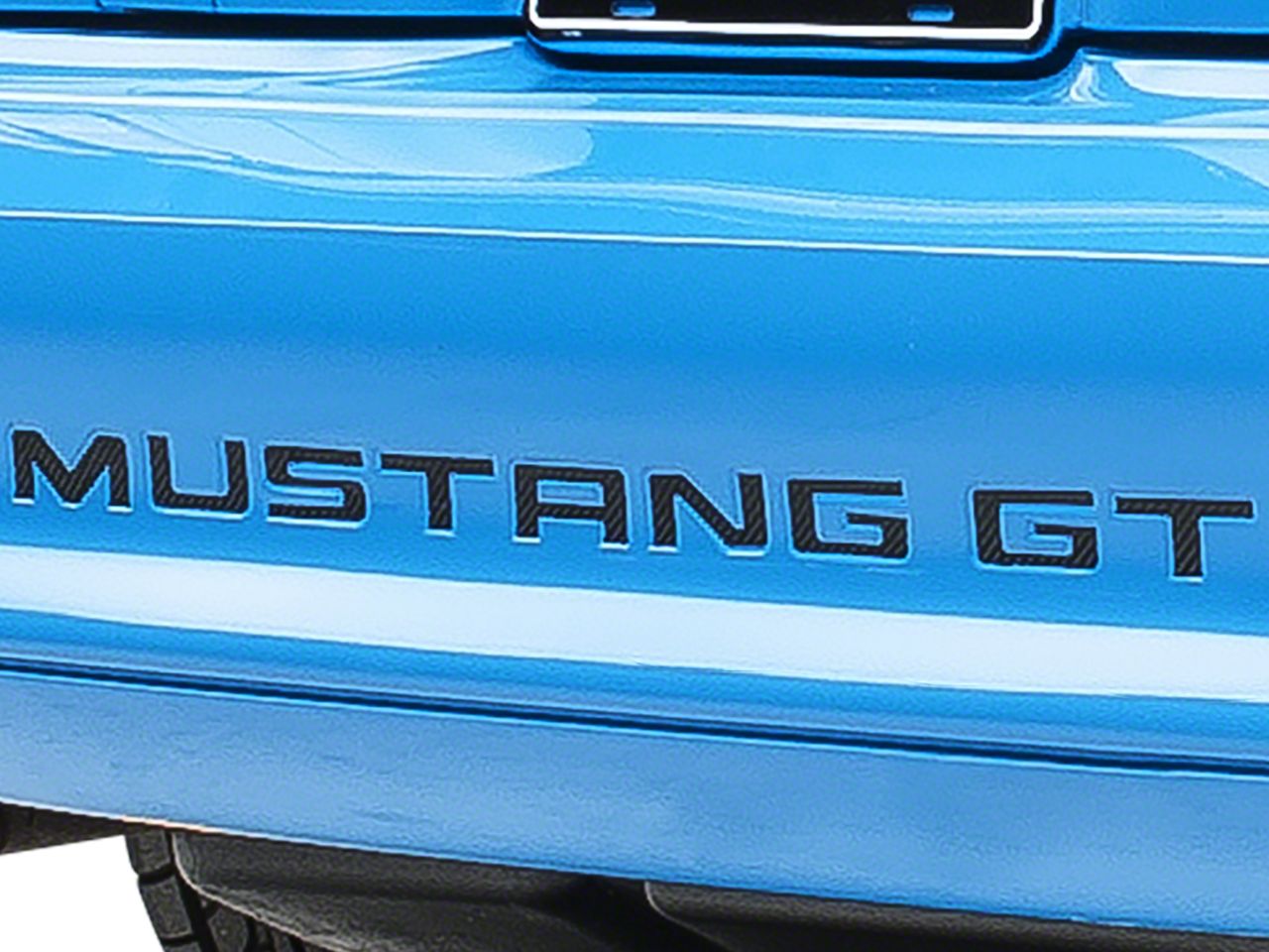 Carbon Fiber Vinyl Bumper Insert Letters (94-98 GT, V6; 94-95 Cobra)