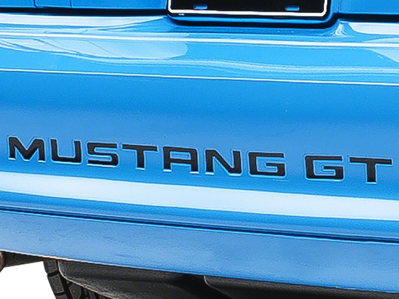 Black Reflective Vinyl Bumper Insert Letters (94-98 GT, V6; 94-95 Cobra)
