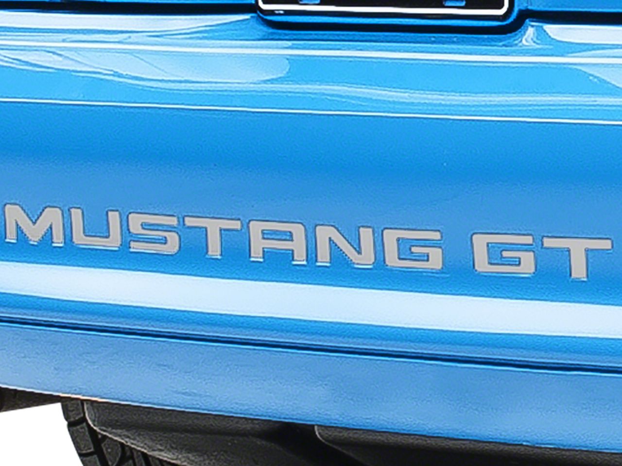 Silver Vinyl Bumper Insert Letters (94-98 GT, V6; 94-95 Cobra)