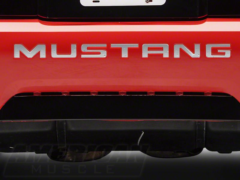 Silver Vinyl Bumper Insert Letters (99-04 GT, V6, Mach 1; 99 Cobra)