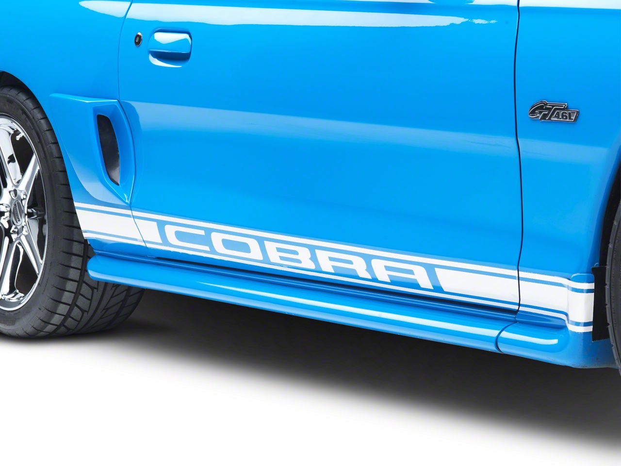 White Rocker Stripes w/ Cobra Lettering (94-04 All)