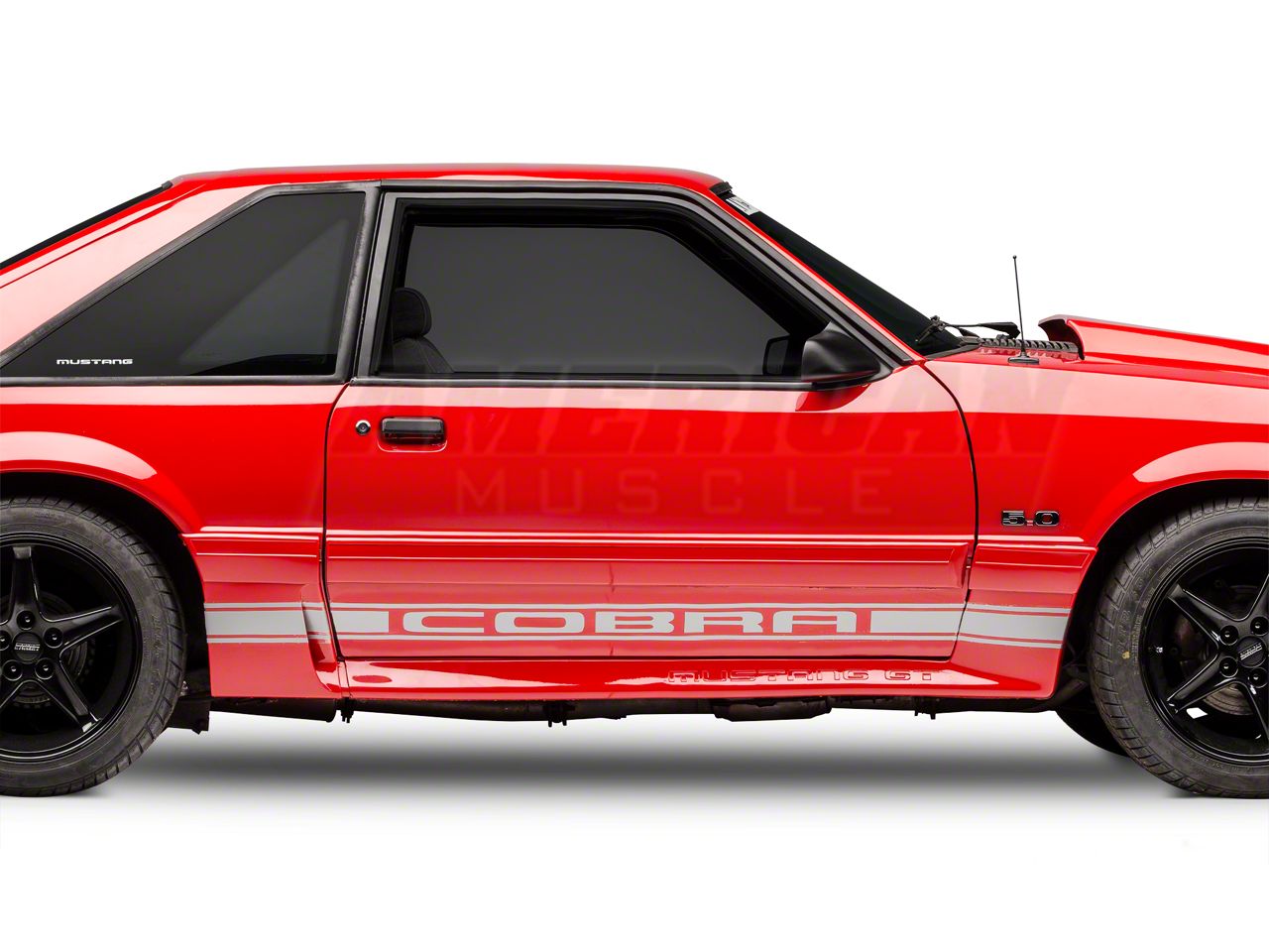 Silver Rocker Stripes w/ Cobra Lettering (79-93)