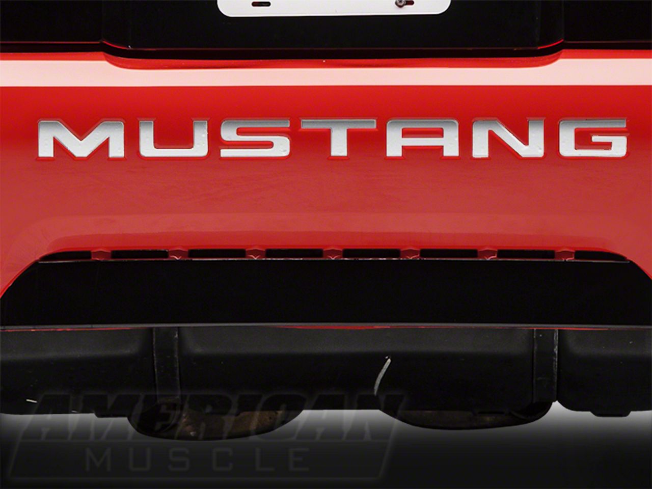 Chrome Vinyl Bumper Insert Letters (99-04 GT, V6, Mach 1; 99 Cobra)