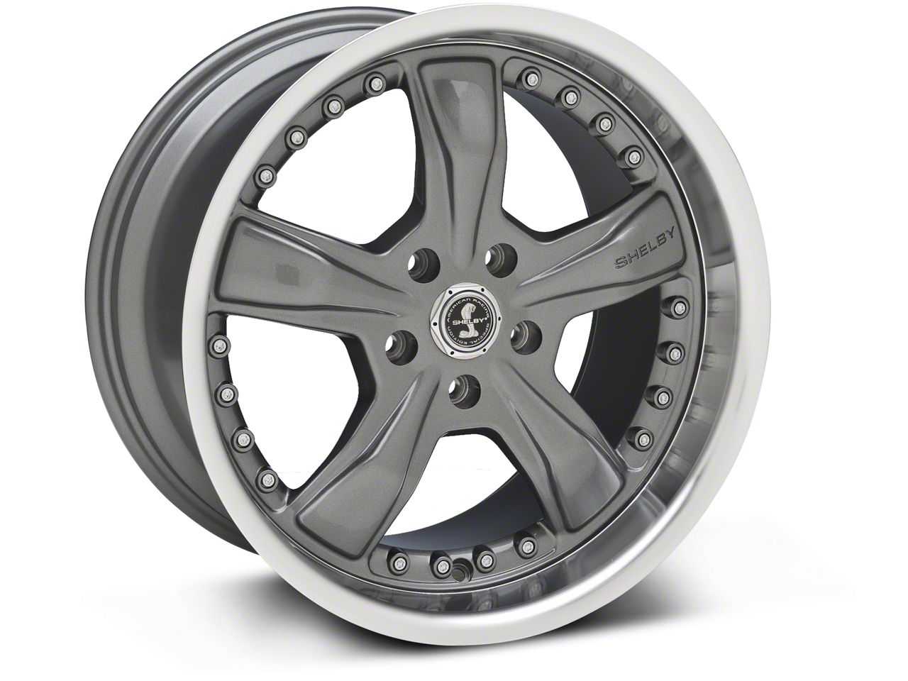 Gunmetal Shelby Razor Wheel - 18x10 (05-13 GT, V6)