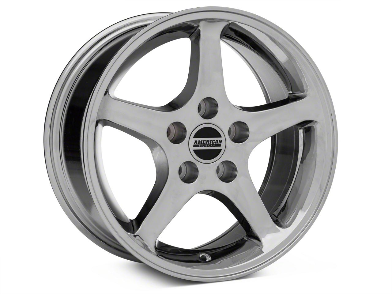 Chrome 1995 Style Cobra R Wheel - 16x8 (94-04 GT, V6)