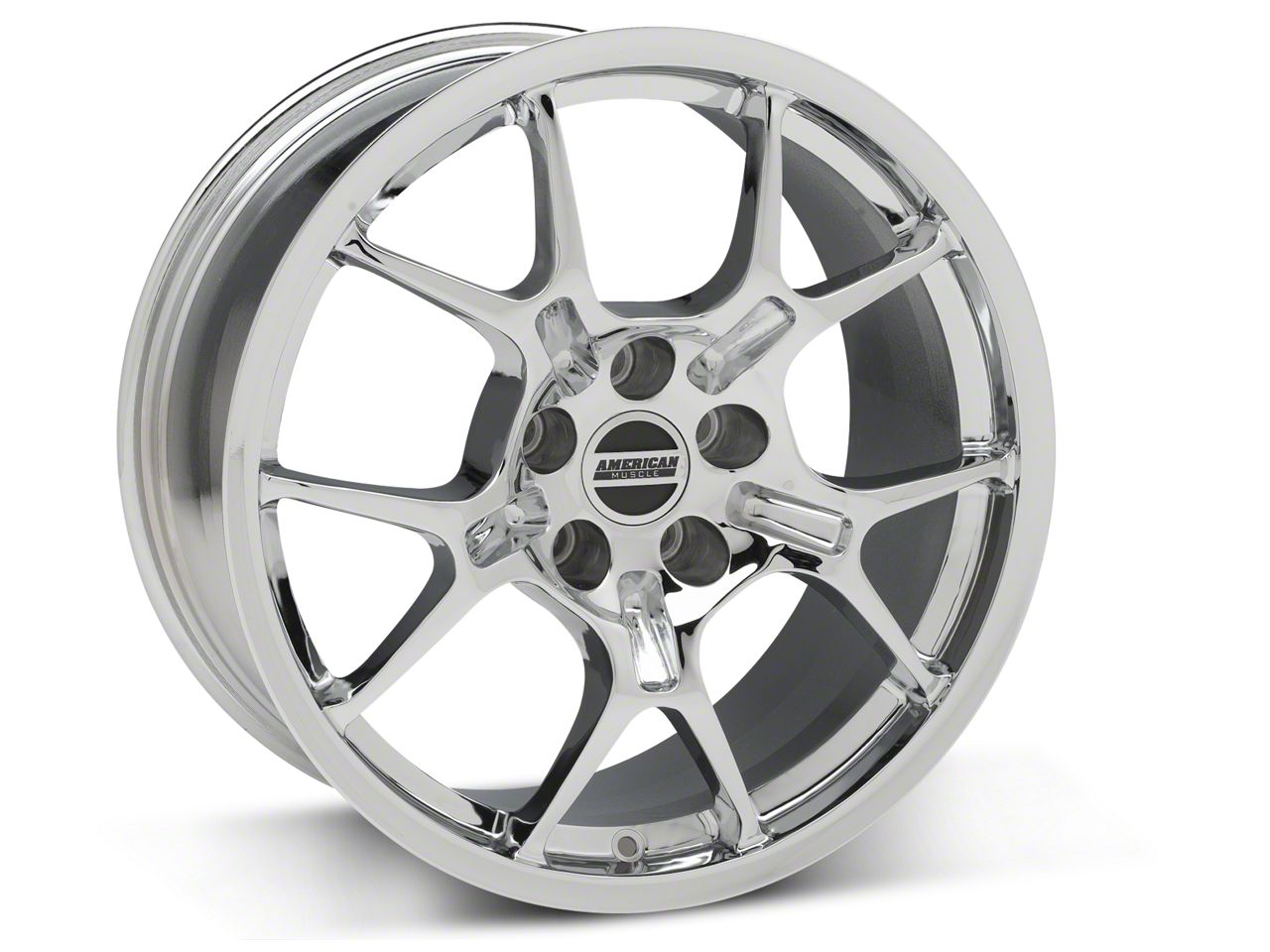 Chrome GT4 Mustang Wheel  18x9 8793 5 Lug Conversion  Free 