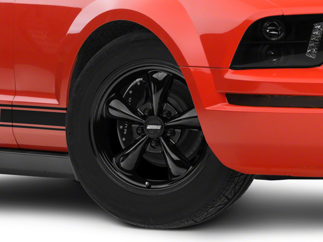 Solid Black Bullitt Wheel - 17x8 (05-10 GT; 05-14 V6)