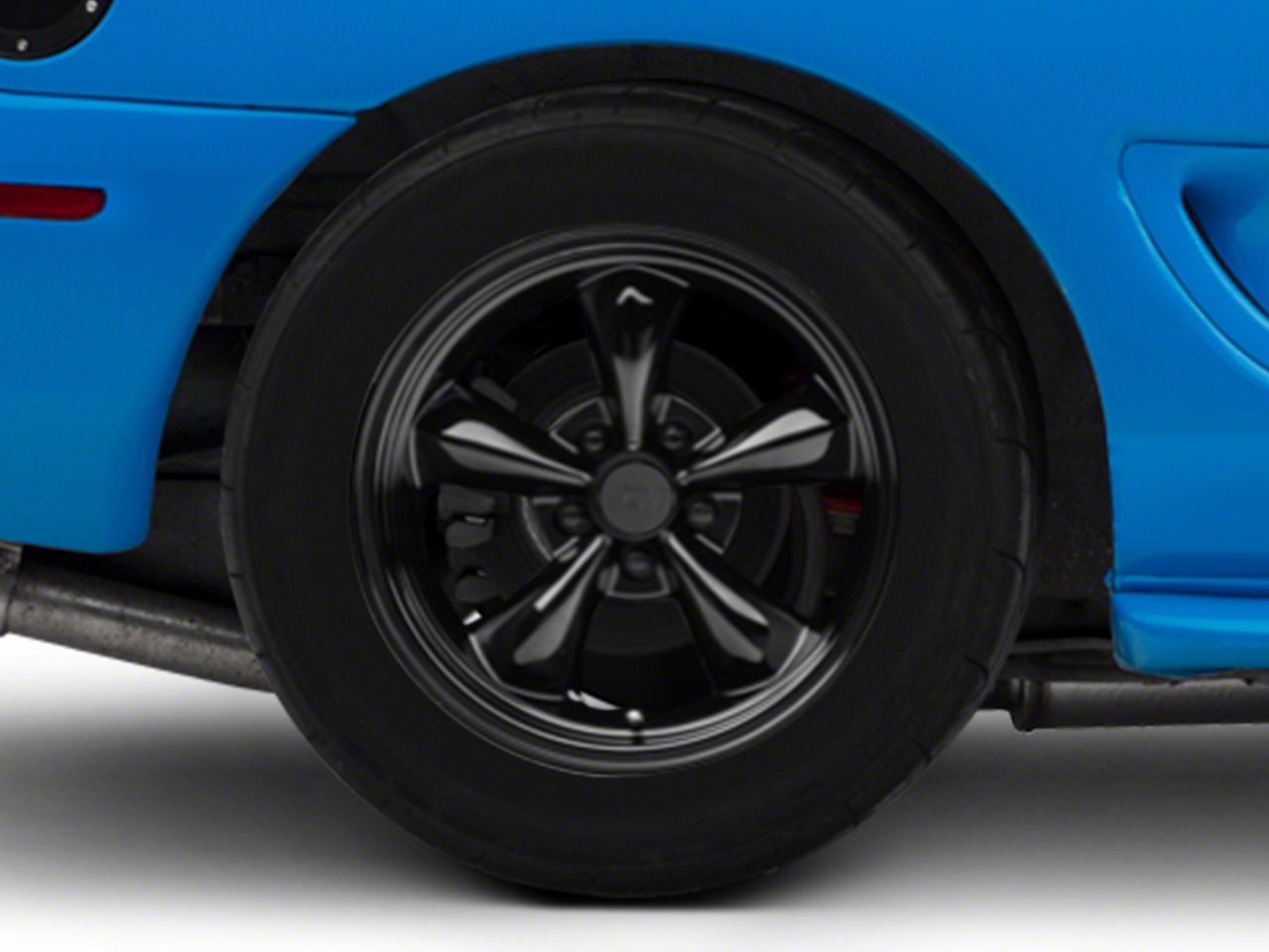 Solid Black Deep Dish Bullitt Wheel - 17x10.5 (94-04 All)