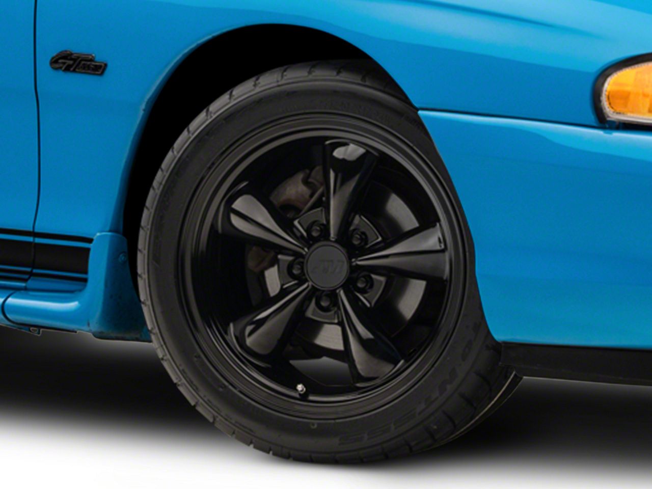 Solid Black Bullitt Wheel - 17x9 (94-04 All)