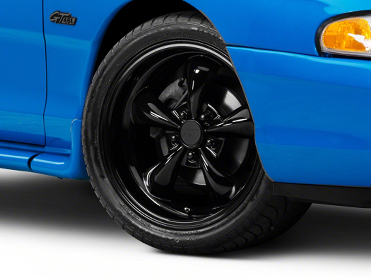 Solid Black Deep Dish Bullitt Wheel - 18x9 (94-04 All)