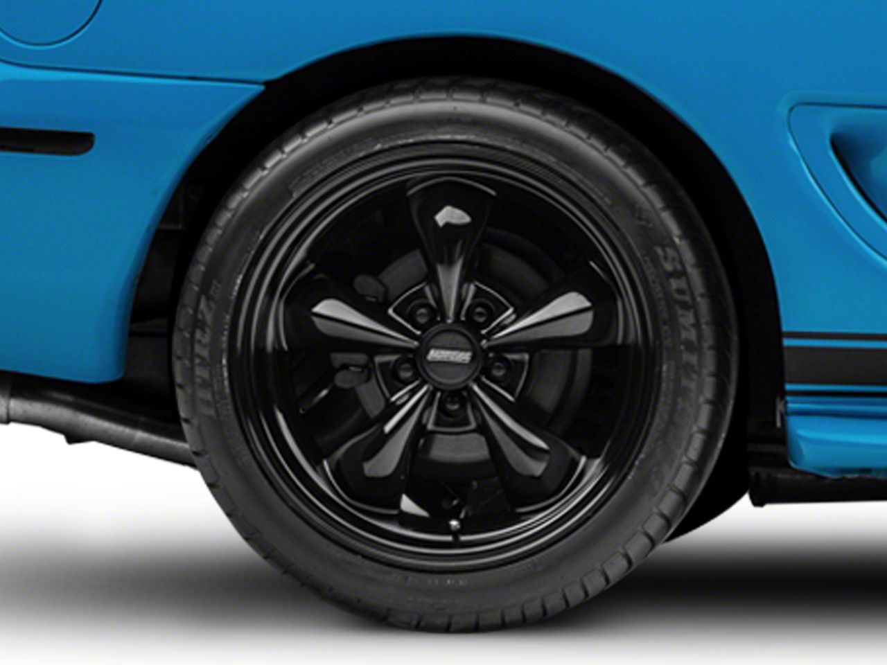 Solid Black Deep Dish Bullitt Wheel - 18x10 (94-04 All)