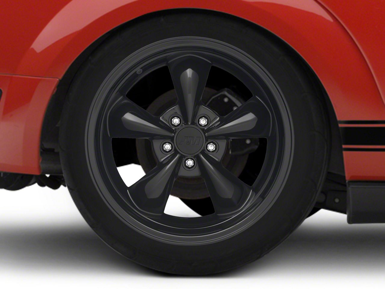 Solid Black Deep Dish Bullitt Wheel - 18x10 (05-14 GT, V6)