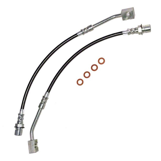 J&M Stainless Steel Teflon Brake Lines - Front (94-98 GT)