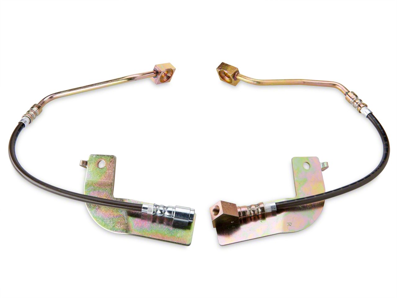 J&M Stainless Steel Teflon Brake Lines - Rear w/o ABS (99-04 GT, V6, Mach 1)
