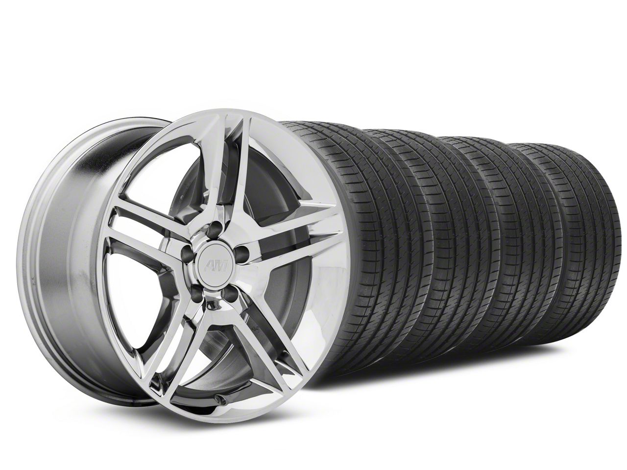 Chrome GT500 Wheel & Sumitomo Tire Kit - 18x9 (05-13)