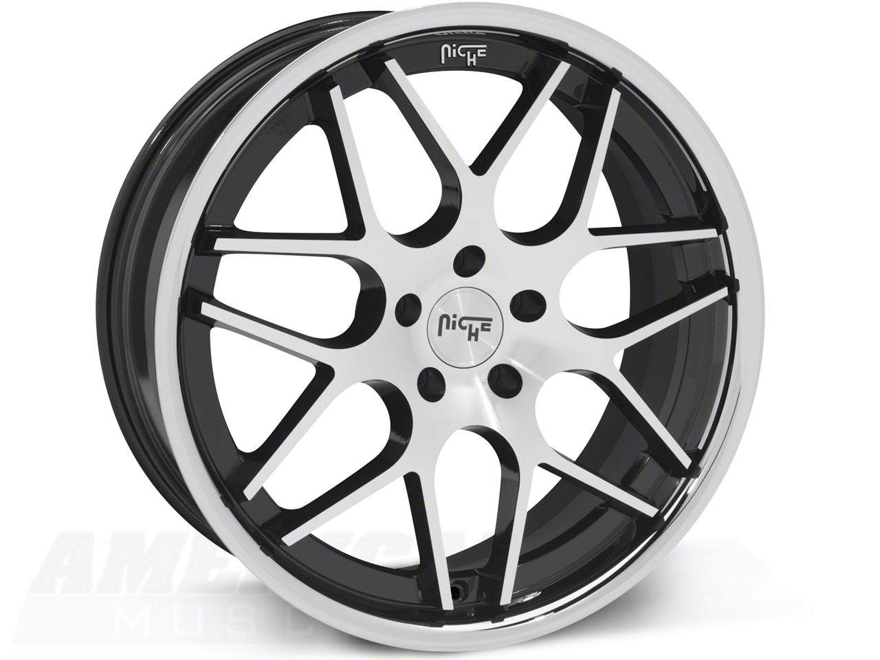 Black Machined Niche Mugello Wheel - 20x8.5 (05-14 All)