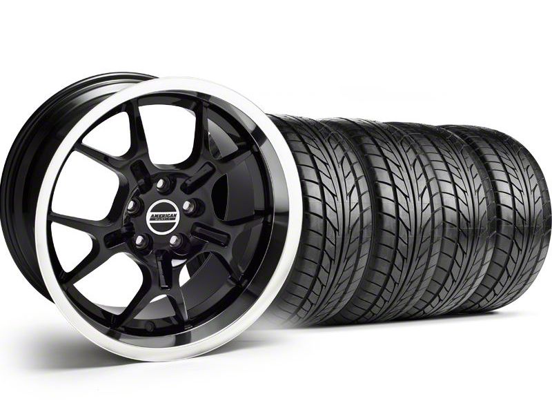 Black GT4 Wheel & NITTO Tire Kit - 18x9 (94-98 All)