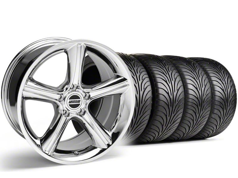 Staggered Chrome 2010 Style GT Premium Wheel & Sumitomo Tire Kit - 18x9/10 (94-98 All)