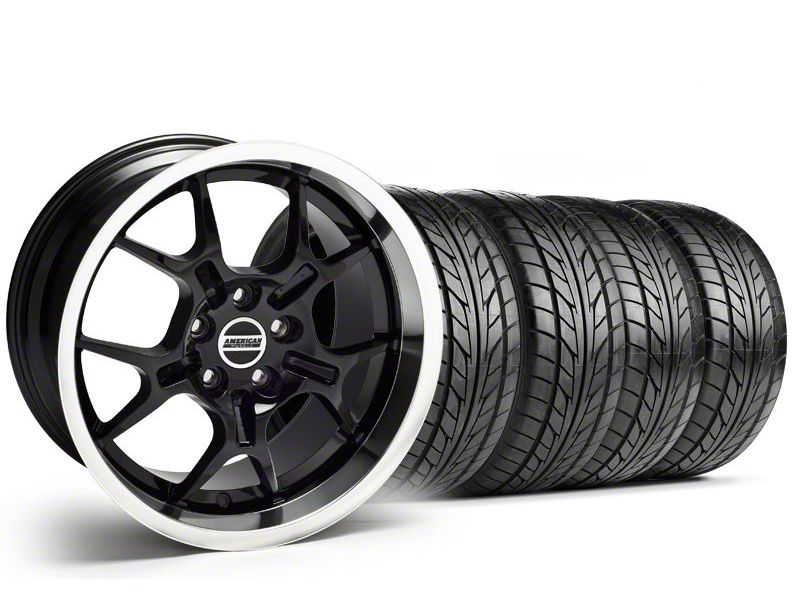 Staggered Black GT4 Wheel & NITTO Tire Kit - 18x9/10 (94-98 All)
