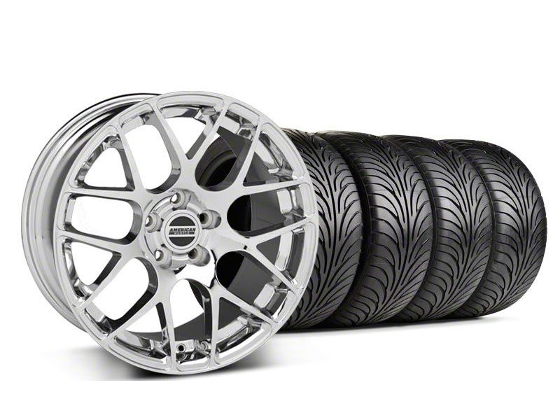 Chrome AMR Wheel & Sumitomo Tire Kit - 18x9 (99-04 All)