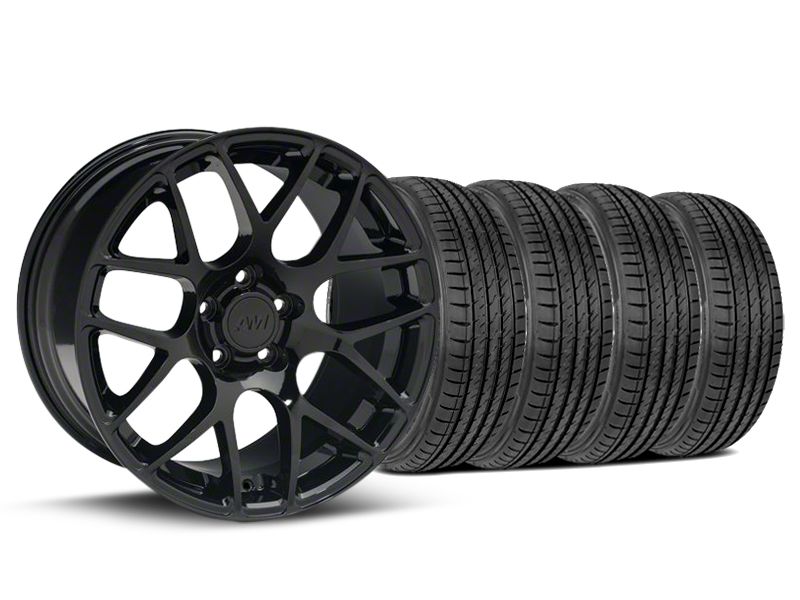 Black AMR Wheel & Sumitomo Tire Kit - 19x8.5 (05-14 All)