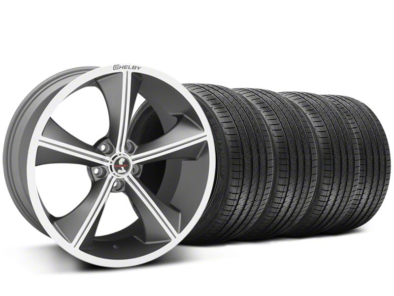 Staggered Gunmetal Shelby CS70 Wheel & Sumitomo Tire Kit - 20x9/10 (05-14 All)