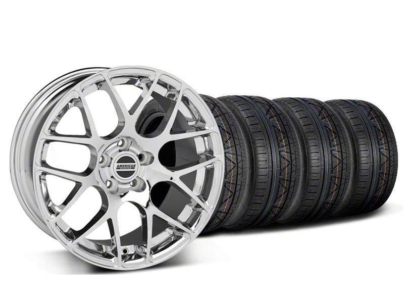 Chrome AMR Wheel & NITTO Invo Tire Kit - 19x8.5 (05-13 All)