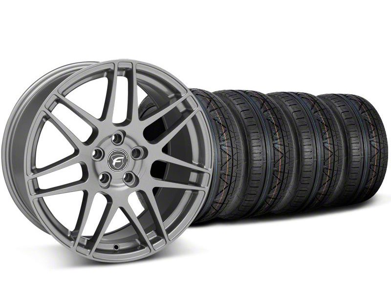 Gunmetal Forgestar F14 Monoblock Wheel & Nitto Invo Tire Kit - 19x9 (05-14 All)