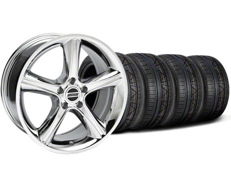 Staggered Chrome GT Premium Wheel & NITTO Invo Tire Kit - 19x8.5/10 (05-14 All)