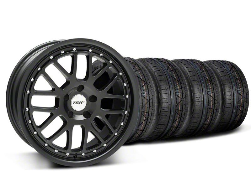 Matte Black TSW Valencia Wheel & NITTO Invo Tire Kit - 19x8 (05-13 All)
