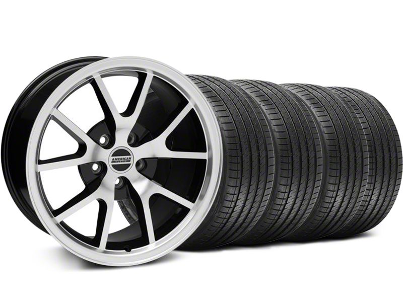 Black Machined FR500 Wheel & Sumitomo Tire Kit - 18x9 (99-04 All)