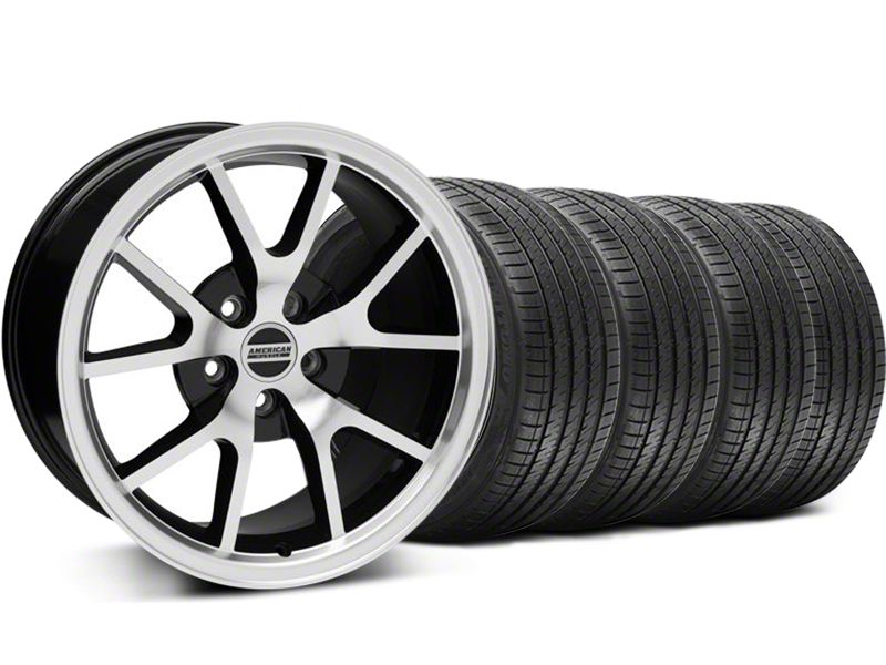 Black Machined FR500 Wheel & Sumitomo Tire Kit - 18x9 (94-98 All)